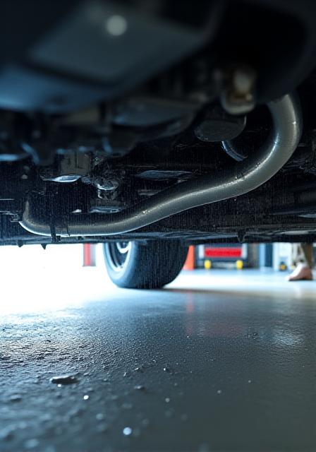 Čistý a ošetřený podvozek auta, detail